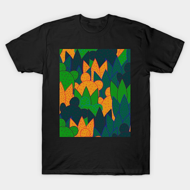 Cactus field T-Shirt by cocodes